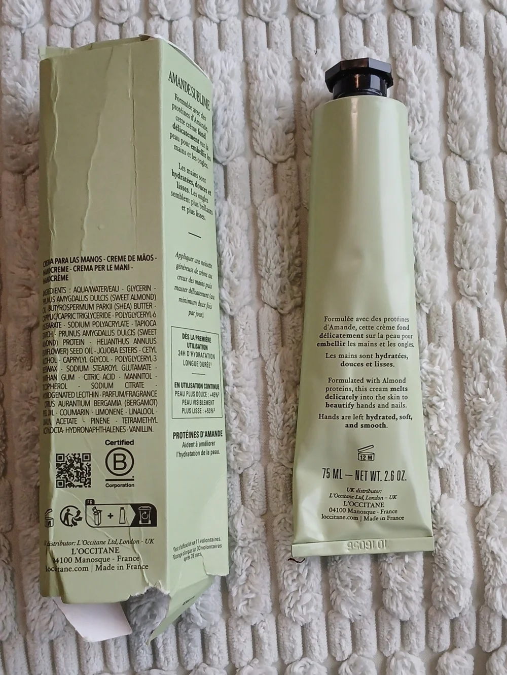 Mains L'Occitane Almond-Delicious-Hands-French Hand Cream
